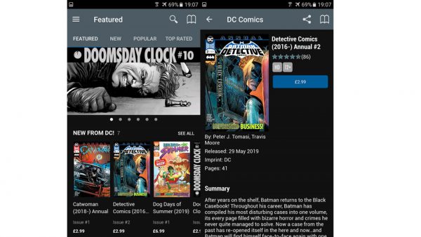 best tablet for reading comics dc comics
