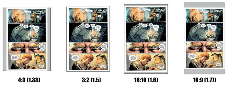 best tablet for reading comics aspect ratio comparison picture