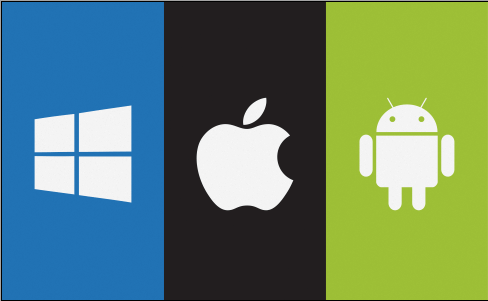 Android, iOS and Windows OS for tablets