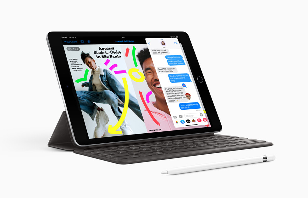 ipad 9 with pencil and keyboard